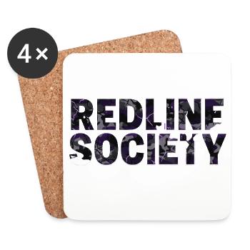 Redline Society Tuning Camo Purple Graffiti Design - Dessous de verre (lot de 4) - blanc - Devant