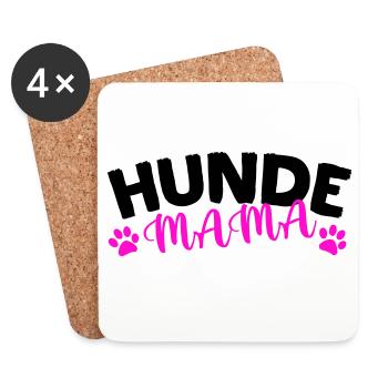 Hunde Mama - Untersetzer (4er-Set) - Weiß - Vorne