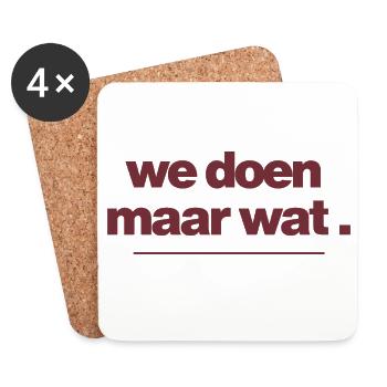 Let's just do some typography - Coasters (set of 4) - white - Front