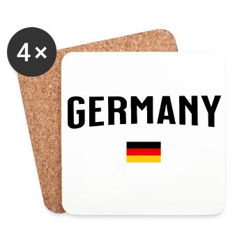 Germany - Untersetzer (4er-Set) - Weiß - Vorne