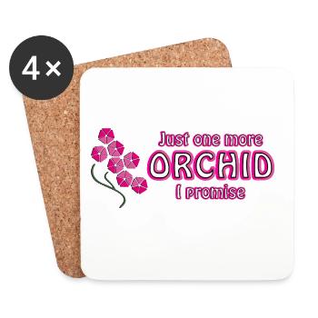 Encore une orchidée, je te le promets – l’art floral - Dessous de verre (lot de 4) - blanc - Devant