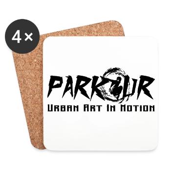 parkour - Coasters (set of 4) - white - Front
