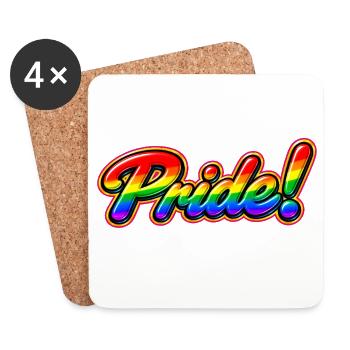 Pride - Untersetzer (4er-Set) - Weiß - Vorne