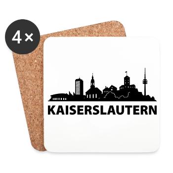 Kaiserslautern Skyline - Untersetzer (4er-Set) - Weiß - Vorne