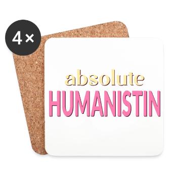 Humanismus Menschlichkeit - Untersetzer (4er-Set) - Weiß - Vorne