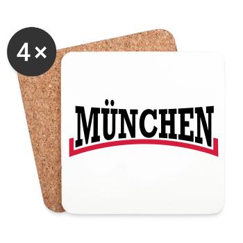 Munich * two-tone - Coasters (set of 4) - white - Front