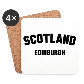 EDINBURGH Scotland Schottland - Coasters (set of 4) - white - Front
