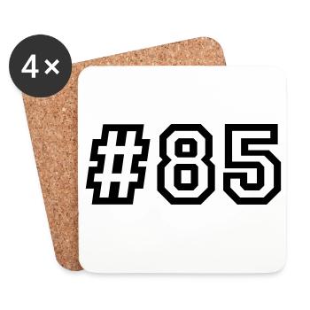 1985 Born 41st birthday 41 years old - Coasters (set of 4) - white - Front