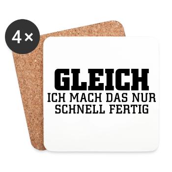 gleich - Untersetzer (4er-Set) - Weiß - Vorne