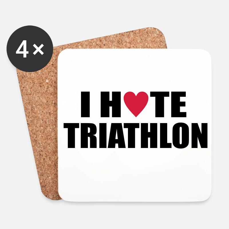 triathlon - Untersetzer (4er-Set) - Weiß