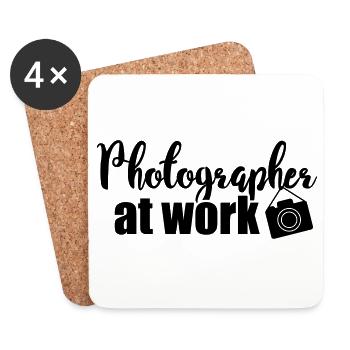 Photographer at work - Untersetzer (4er-Set) - Weiß - Vorne