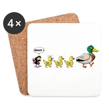 The Ugly Duckling - Coasters (set of 4) - white - Front