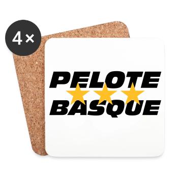 Pelote Basque - Dessous de verre (lot de 4) - blanc - Devant