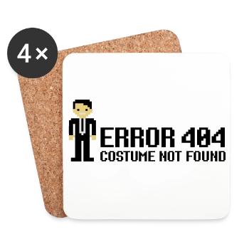 Error 404 - Costume not found - Dessous de verre (lot de 4) - blanc - Devant