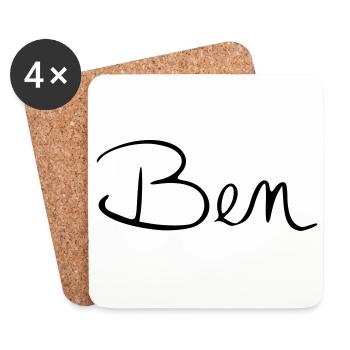 Ben - Coasters (set of 4) - white - Front