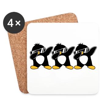 Dab Équipe Pingouin - Dessous de verre (lot de 4) - blanc - Devant
