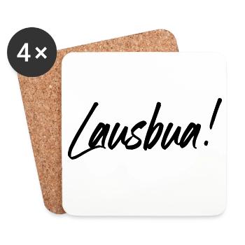Lausbua - Untersetzer (4er-Set) - Weiß - Vorne