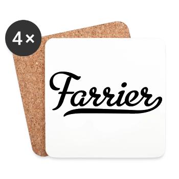farrier - Dessous de verre (lot de 4) - blanc - Devant