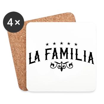 la familia - Coasters (set of 4) - white - Front