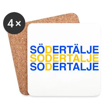 SÖDERTÄLJE - Sweden - Schwedische Flagge - Untersetzer (4er-Set) - Weiß - Vorne
