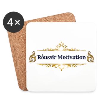Réussir Motivation - Dessous de verre (lot de 4) - blanc - Devant