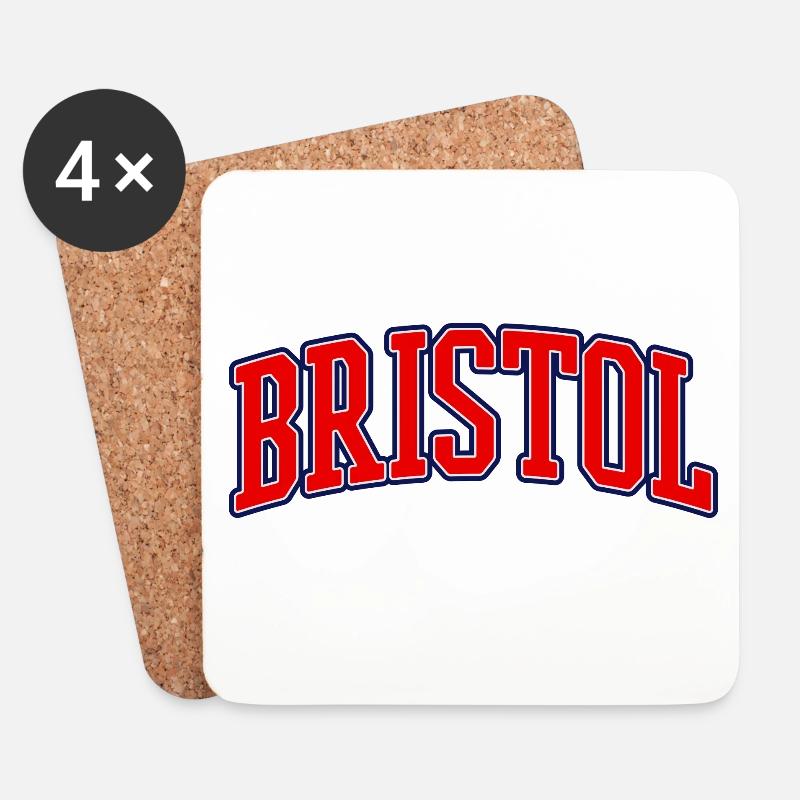 Bristol Varsity Bogen-Logo - Untersetzer (4er-Set) - Weiß