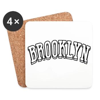 Chemise Brooklyn - Dessous de verre (lot de 4) - blanc - Devant