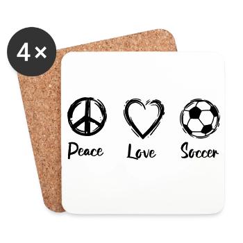 Football Motivation - Coasters (set of 4) - white - Front