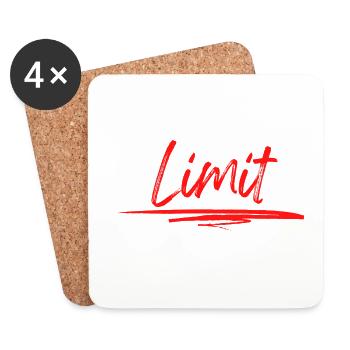 Unlimited', Motivation Sportive - Dessous de verre (lot de 4) - blanc - Devant