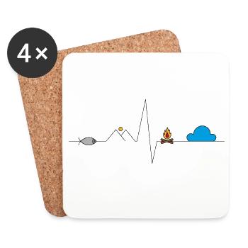 Adventure - Coasters (set of 4) - white - Front