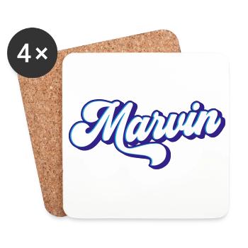 Marvin | Colors changeable - Coasters (set of 4) - white - Front