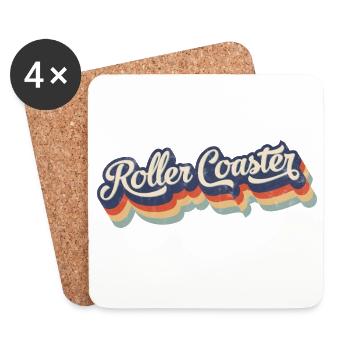 Roller Coaster - Coasters (set of 4) - white - Front