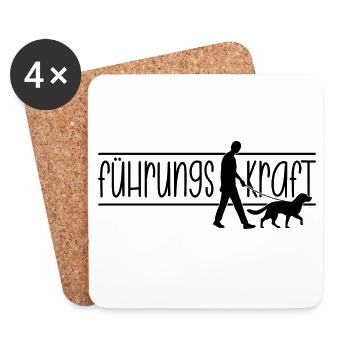 Führungskraft - Untersetzer (4er-Set) - Weiß - Vorne