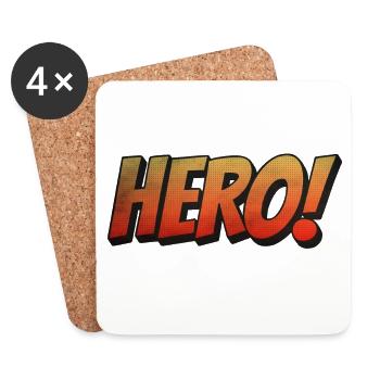 HERO Old - Coasters (set of 4) - white - Front