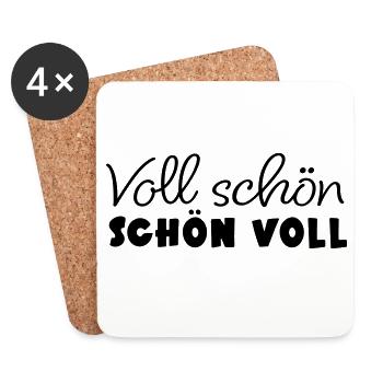 Full nice nice full - Coasters (set of 4) - white - Front
