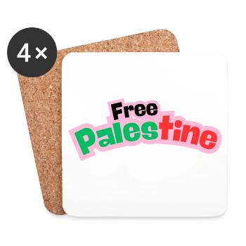 Palestine Design - Coasters (set of 4) - white - Front