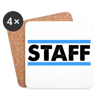 Staff - Untersetzer (4er-Set) - Weiß - Vorne