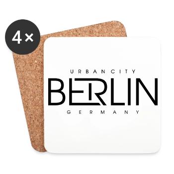 Berlin, Deutschland - Untersetzer (4er-Set) - Weiß - Vorne