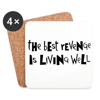 Best revenge ... by Cean - Coasters (set of 4) - white - Front