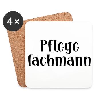 Pflegefachmann Pflege - Untersetzer (4er-Set) - Weiß - Vorne