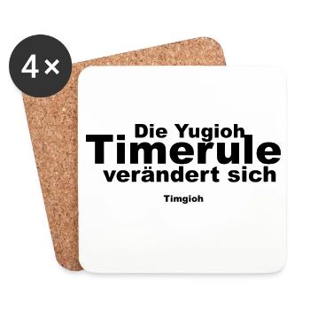 Die neue Timerule  - Untersetzer (4er-Set) - Weiß - Vorne