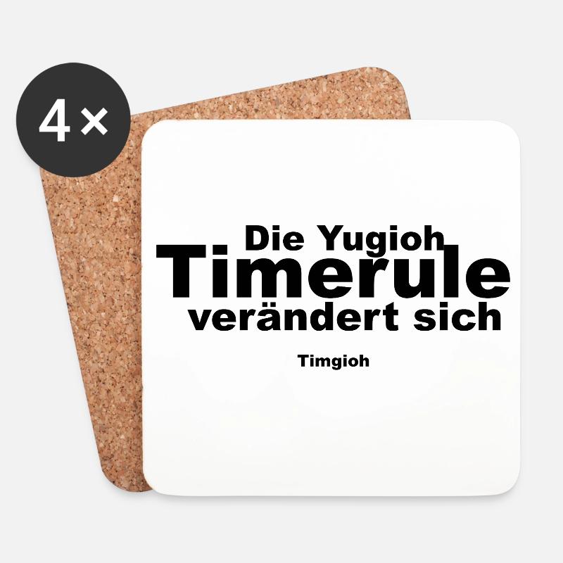 TimeRule - Untersetzer (4er-Set) - Weiß