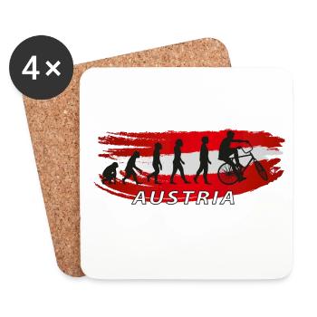Austria Evolution Bike Tour - Coasters (set of 4) - white - Front