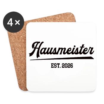 Caretaker 2026 House Technician Caretaker Administrator - Coasters (set of 4) - white - Front