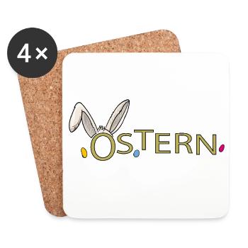 Ostern  - Untersetzer (4er-Set) - Weiß - Vorne