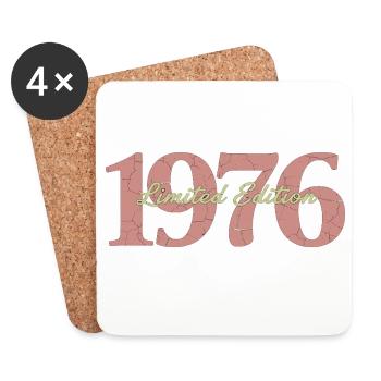 Édition limitée 1976 anniversaire vintage - Dessous de verre (lot de 4) - blanc - Devant