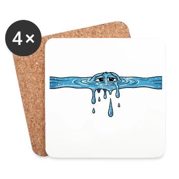 wasser meer - Untersetzer (4er-Set) - Weiß - Vorne