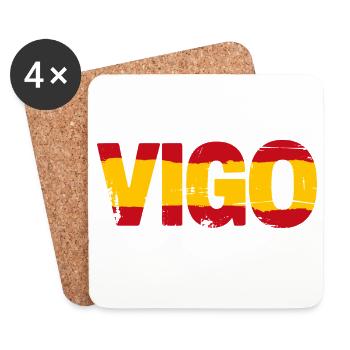 Vigo Flag Spain - Coasters (set of 4) - white - Front