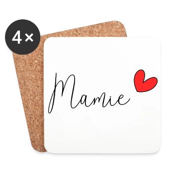 OMA. MAMA. OMA. MUTTERTAG - Untersetzer (4er-Set) - Weiß - Vorne