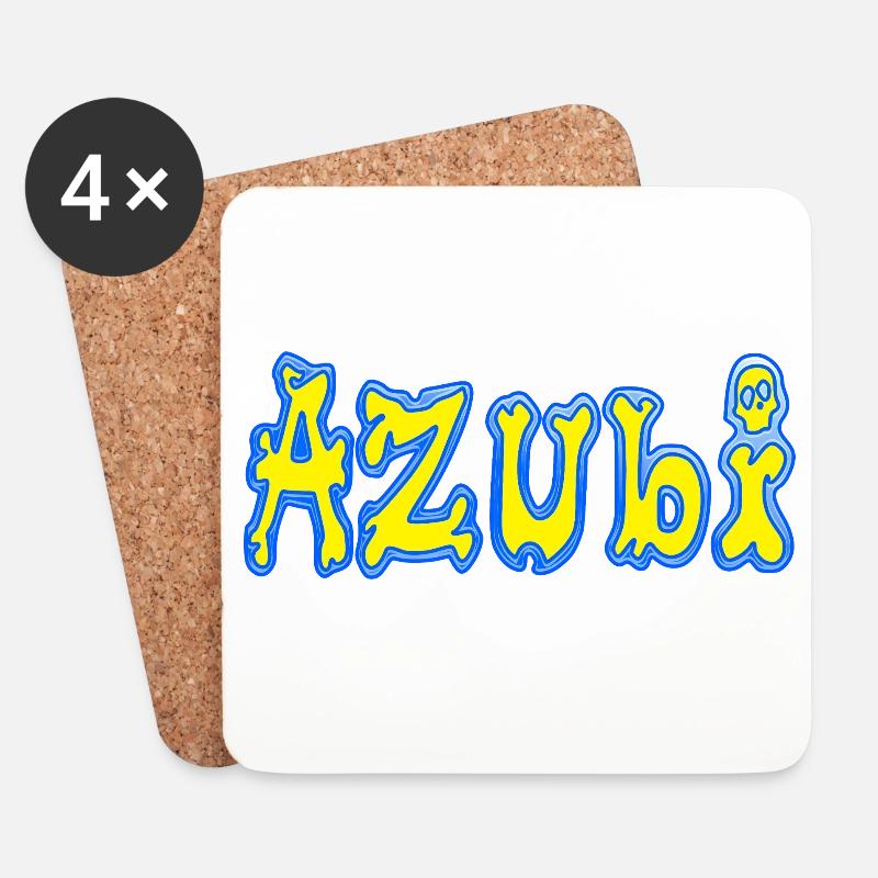 Azubi - Untersetzer (4er-Set) - Weiß